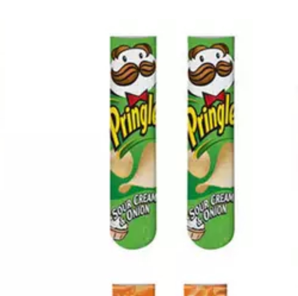 New | Pringles | Sour Cream Chips | Socks